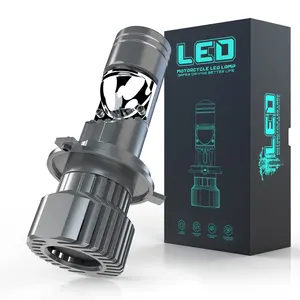 Offres Spéciales C6 LED phare ampoule H4 LED Min taille Auto phare lumière lampe 12v voiture blanc couleur longue durée projecteur lentille 24v