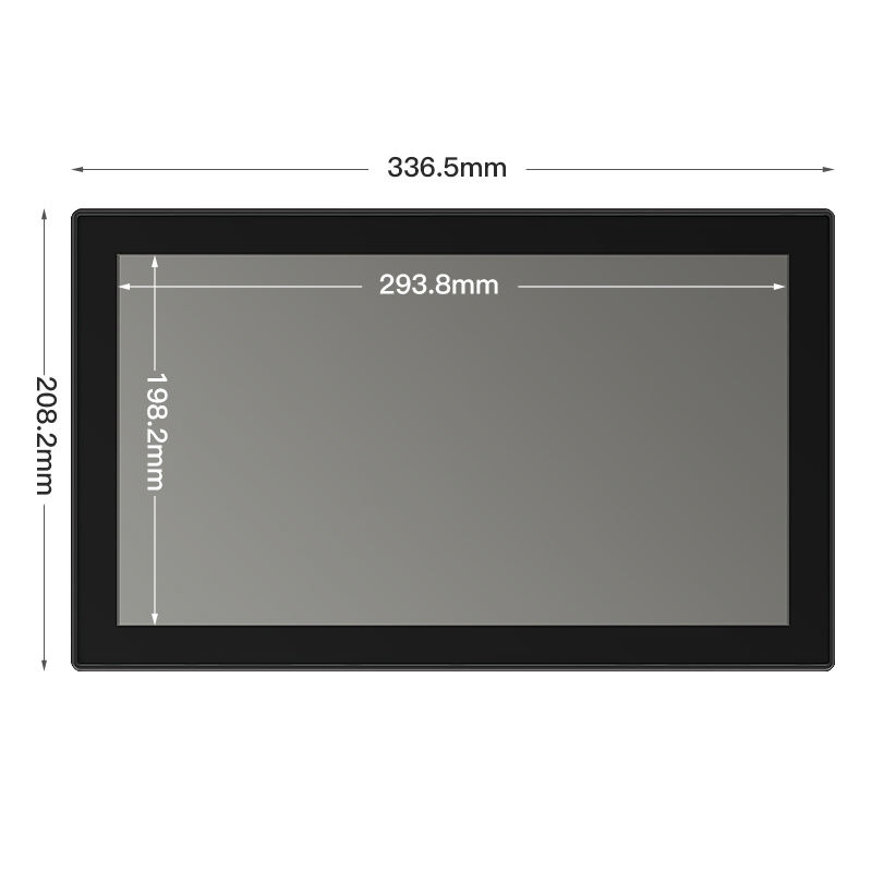 13.3 Inch IP65 Aluminum Pure Flat All-in-One PC Tablet PCAP Touch AMD IPS Android Industrial Business Use Panel PC