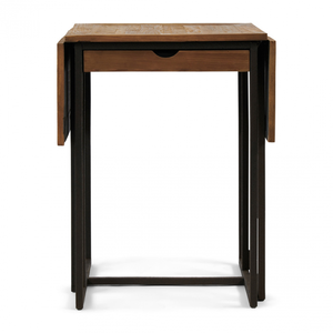 AY-2541-3 Shelter Island - Juego de Mesa <span class=keywords><strong>Consola</strong></span> de Madera de Roble Macizo, Diseño Vintage Francés, Multifuncional, para Sala de Estar, Dormitorio, Hotel - Product Image 4