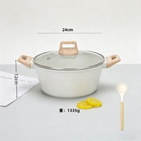 Ensemble d'ustensiles de cuisine en acier inoxydable en gros avec couvercles en verre, compatibles induction, pour usage hôtelier et commandes en gros