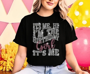 Camiseta de Algodón para Mujer, Personalizada con Pedrería, Letra de Cumpleaños, Talla Grande, con Cuentas de Cristal - Product Image 5