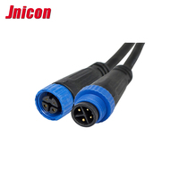 Connecteur de courant Jnicon 10A M15 Femelle/mâle Ip68 Plus Connecteur de puissance à verrouillage par vis Ip68 Connecteurs électriques fil à fil
