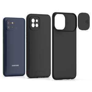 Funda para Samsung <span class=keywords><strong>Galaxy</strong></span> A03 de 164 mm, a prueba de golpes, con cubierta deslizante para la cámara, protección trasera, funda de PC mate. - Product Image 3