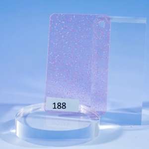 Poudre scintillante étoilée semi-transparente, feuille décorative en acrylique blanc gelée, découpe laser, origine américaine - Product Image 4