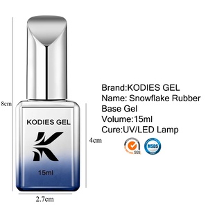 KODIES-<span class=keywords><strong>Vernis</strong></span> à ongles <span class=keywords><strong>semi</strong></span>-<span class=keywords><strong>permanent</strong></span> UV LED avec design flocon de neige <span class=keywords><strong>blanc</strong></span> <span class=keywords><strong>rose</strong></span> bleu paillettes gel art fournitures emballage bouteille - Product Image 5