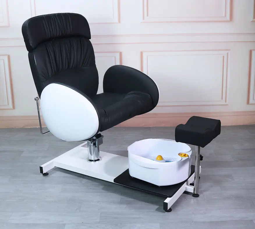 Black Pink Pedicure Spa Spa de pedicura Cadeira para unhas e pés Bath Shop Beauty Salon Foot Massage Chair