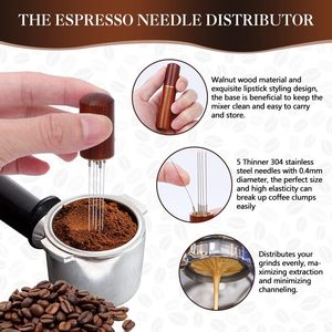 Hot Sale <strong>Coffee</strong> Accessories Barista Standard Espresso <strong>Coffee</strong> <strong>Tamper</strong> Distributor 5 Pcs Tools <strong>Set</strong> - Product Image 4
