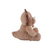 D KING D KING Peluche Dinosaure Triceratops Chauffable au Micro-ondes, Couverture Réconfortante Douce et Chaude pour Enfants et Adultes