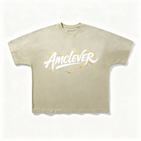 T-shirt pour homme AMLClever, dégradé, manches courtes, col rond, effet usé, t-shirts unisexes, logo personnalisé DTG DTF OEM