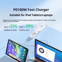 US562 UGREEN Kabel Data Tipe-C Ganda Pengisian Daya Transfer Data Pengisi Daya Cepat PD 100W 5A untuk MacBook untuk Laptop iPad Pro Ponsel