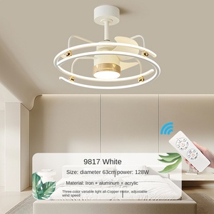 Ventilador de Techo LED de Estilo Nórdico Moderno, Cuerpo de Vidrio con Control Remoto, Motor de CA, CC, Interior, Oficina, Hogar, Sala de Estar, Comedor y Dormitorio - Product Image 6