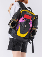 Sac à roulettes imperméable ROSELLE pour adultes, hommes et femmes, en plastique ABS à 4 roues, sac à dos d'extérieur