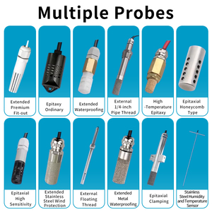 Sonde <span class=keywords><strong>de</strong></span> température et d'<span class=keywords><strong>humidité</strong></span> pour mesurer <span class=keywords><strong>l</strong></span>'<span class=keywords><strong>humidité</strong></span> et la température, utilisation intérieure et extérieure - Product Image 2