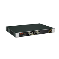 Switch PoE industriel géré L2 Plus 18 ports Full Gigabit, 16 ports PoE, 2 ports SFP, boîtier en acier IP30, capacité 256 Gbit/s