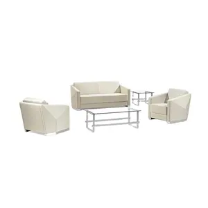 博克9235商用家具3座家具躺椅盖组合设计行政办公沙发实木沙发架套装