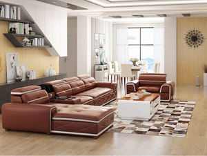 गर्म बिक्री अच्छी गुणवत्ता के चमड़े चीन से कमरे में रहने वाले सोफे - Product Image 3