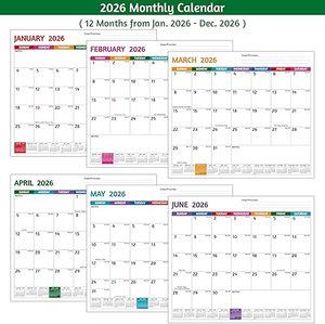 2027 Magnetic Table <strong>Calendar</strong> Refrigerator Monthly Strong Magnets Large <strong>Blocks</strong> Printing <strong>Calendar</strong> Display Great Planning - Product Image 2