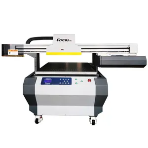 6090 A1 Size UV Printer Metal Leather Wood Golf Label Mug Bottle Printing Machine Galaxy-Jet Digital Inkjet UV Flatbed Printer