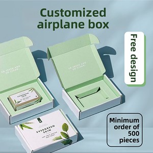 Scatola Personalizzata per Cosmetici a Forma di Aeroplano, Scatola Colorata per Oli Essenziali, Stampa Offset, Scatola in Cartone Personalizzata, Scatola Antivento - Product Image 2