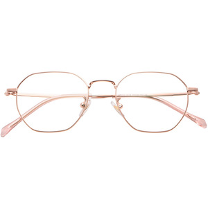 Gafas Danyang 2026 para Mujer, Estilo Vintage Poligonal, Montura Completa Retro de Titanio Puro, Ligeras, con Puntas Doradas, para Miopía - Product Image 5