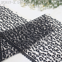 Délicat 21cm doux blanc maille brodé dentelle garniture noir doré imprimé léopard Floral pour les femmes Sexy Eco-Friendly Lingerie