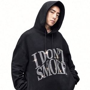 Sudadera Lisa de Algodón con Cuello Redondo ODM, Sudadera His Dark Materials para Hombre, Sudadera con Capucha para Hombre, Bordado Personalizado, Sudaderas con Pedrería - Product Image 2