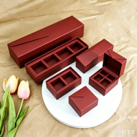 Boîtes d'emballage et coffrets cadeaux de luxe pour biscuits au chocolat de Noël imprimés sur mesure, avec impression de logo de marque en option