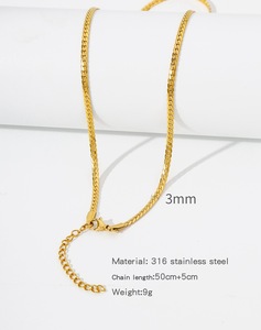<span class=keywords><strong>Collana</strong></span> di moda <span class=keywords><strong>collana</strong></span> iniziale in acciaio inox da <span class=keywords><strong>uomo</strong></span> <span class=keywords><strong>collana</strong></span> <span class=keywords><strong>catena</strong></span> gioielli <span class=keywords><strong>collana</strong></span> 18K oro - Product Image 5