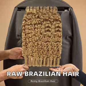 Wholesale for Feathering Crochet Hair <b>Extensions</b> Factory <b>Cheap</b> Raw Brazilian Virgin Remy Hair 25g Machine Double Weft - Product Image 2