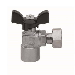 Válvula de bola cuadrada con rosca F de 1/2" x 1/2" DN 15 PN 30 con tuerca y trampa de plomería - Product Image 1