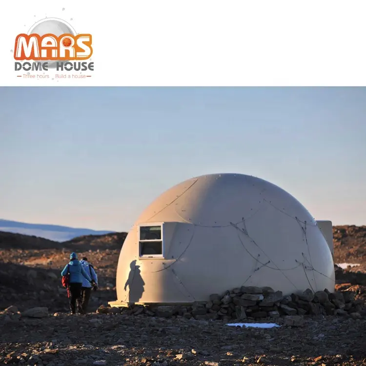 Fiberglass dome house prefabricated for desert camping