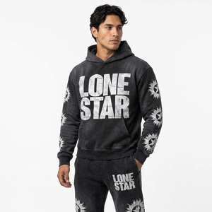 Services OEM en gros : Sweat à capuche en coton sérigraphié, respirant, délavé à l'acide, style streetwear printemps, unisexe, pour ensembles de jogging 2 en 1 - Product Image 3
