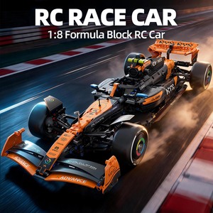 Auto RC Formula 1 in Scala 1:8, Stile McLaren Arancione, Blocchi da Costruzione, Auto da Corsa RC Fai-da-Te, Giocattolo in Mattoncini, Pronto per la Spedizione, Vendita all'Ingrosso - Product Image 2