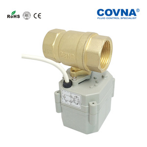 วาล์วบอลไฟฟ้าขนาดเล็ก Covna Brass 15 มม. DN20 เกลียว 24V 220V รีเซ็ตอัตโนมัติ สำหรับน้ำ น้ำมัน ไอน้ำ - Product Image 1