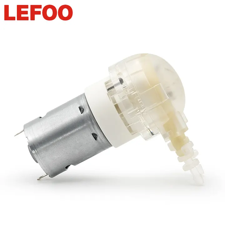 Peristaltic Pump Small LEFOO Durable 12V/24V DC Motor Small Flow Transfer Peristaltic Pump Mini Medical Peristaltic Pump