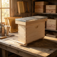 2-Rahmen-Zuchtbox aus neuseeländischem Kiefernholz für Bienenköniginnen, Paarungsbox für die Imkerei