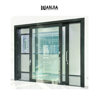 WANJIA puertas de vidrio de patio comercial de rendimiento Superior puertas correderas de elevación de aluminio puertas correderas de patio de vidrio inteligente