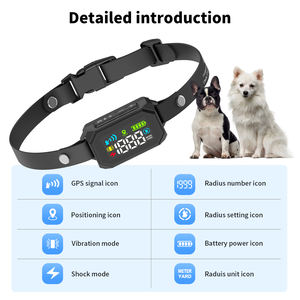 Sistema de Contención para Perros con <span class=keywords><strong>Collar</strong></span> Eléctrico Inalámbrico GPS, Resistente al Agua IPX7 para Exteriores, con 3 Modos de Advertencia: Sonido, Vibración y Choque - Product Image 2
