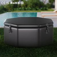 Baignoire gonflable ronde en PVC pour l'extérieur, multi-personnes, pour bain de glace, imperméable, portable, grande baignoire, utilisation en fête, 4 à 8 personnes