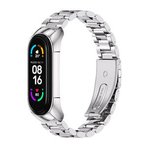 Correa de Reloj de Acero Inoxidable para Mi Band 3 4 5, Correa de Repuesto de Metal, Pulsera, Correa para Mi Smart Band 6 7 Versión Global - Product Image 3
