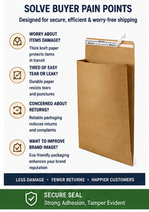 Sacchetti di Carta Kraft Personalizzati con Soffietto Laterale per Imballaggio Abbigliamento, Borse Espandibili per Vestiti - Product Image 5