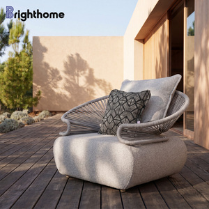 Brighthome Factory Wholesale Waterproof Aluminium <b>Garden</b> Furniture Set Rope Weave Hotel Patio Outdoor Bp-8559 Waterproof Fabric - Product Image 2