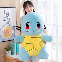 Boneka Squirtle Lucu, Boneka Kura-kura, Boneka Ragdoll Grosir, Figur Mesin Cakar, Hadiah Ulang Tahun
