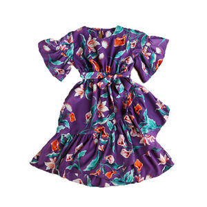 Articles les plus vendus Robes de demoiselle d'honneur pour enfants style coréen d'été avec de belles fleurs pour les vêtements de boutique pour enfants - Product Image 1