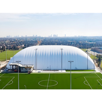 Cupola Sportiva Gonfiabile Jiecheng Modello 124 in PVC PVDF a Triplo Strato Impermeabile Oltre 3000mm per Calcio, Tennis, Padel e Multisport