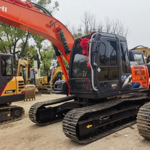 Excavatrice d'occasion Hitachi Zx120, petite excavatrice, faible nombre d'heures, pour travaux de construction urbaine, d'aménagement paysager et d'ingénierie générale - Product Image 4