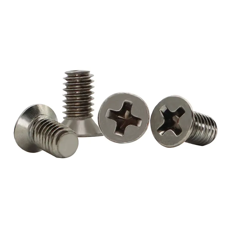 צלב קטן countersunk ראש מחברים M3 * 4*5*6 M4 * 6*8*20 דק countersunk בורג שחור ניקל קטן כובע קטן שטוח