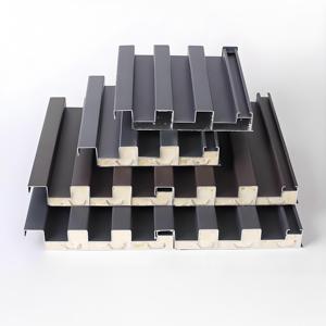 แผ่นหลังคาอลูมิเนียมฉนวนกันความร้อนภายนอกอาคาร แผ่นโพ<span class=keywords><strong>ล</strong></span>ียูรีเทน แผ่นแซนวิชโลหะกันไฟ โรงงานจีน - Product Image 4