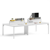 Station de travail moderne modulaire, bureau d'ordinateur réglable, table de travail, cloisons de bureau, postes de travail