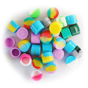 Contenant en silicone de qualité alimentaire, en caoutchouc, 10ML 6ML 5ML, mini-bocaux ronds antiadhésifs, boîte de rangement en caoutchouc, support à huile, petit récipient - Product Image 1